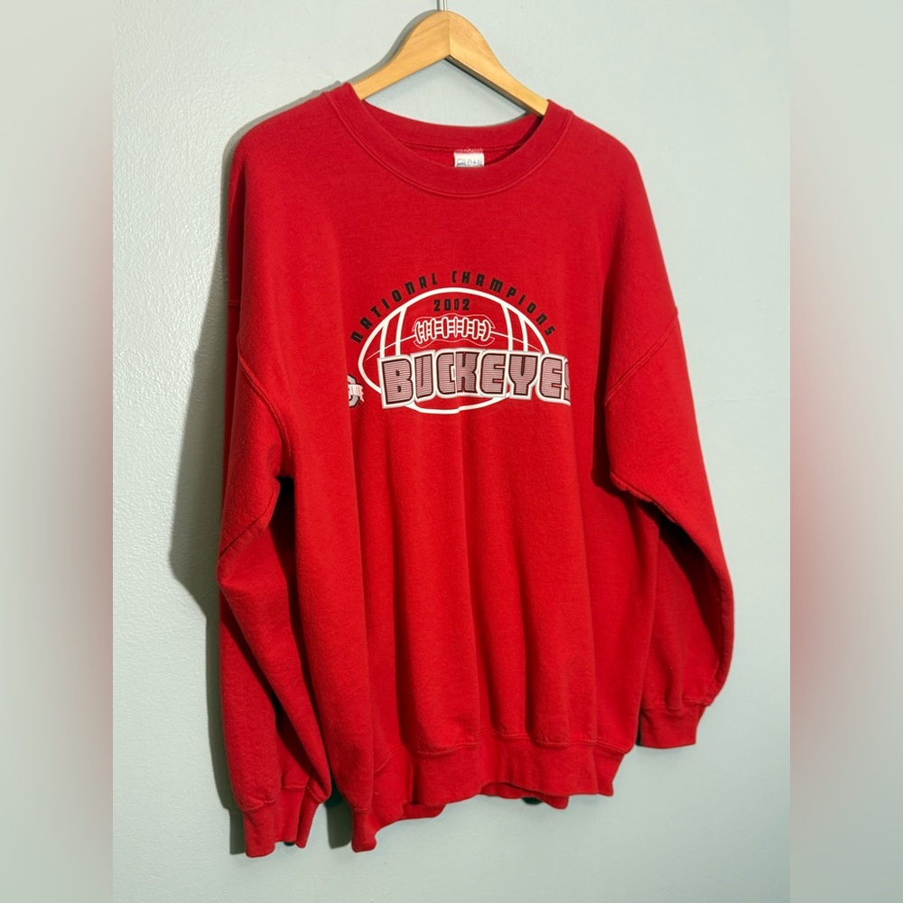 Vintage Y2K Ohio State OSU Buckeyes 2002 National Championship Sweatshirt - Picture 2 of 4